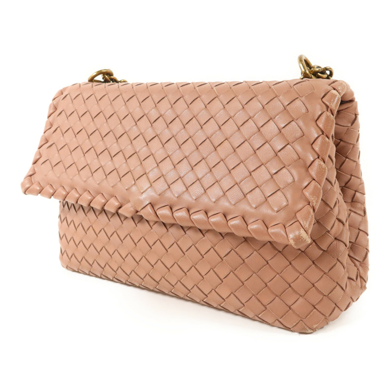 BOTTEGA VENETA 羊皮皮革Olimpia Intrecciato鏈帶肩背袋-2