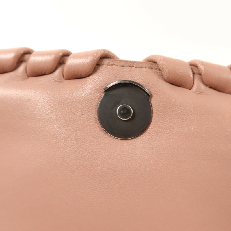 BOTTEGA VENETA 羊皮皮革Olimpia Intrecciato鏈帶肩背袋-11