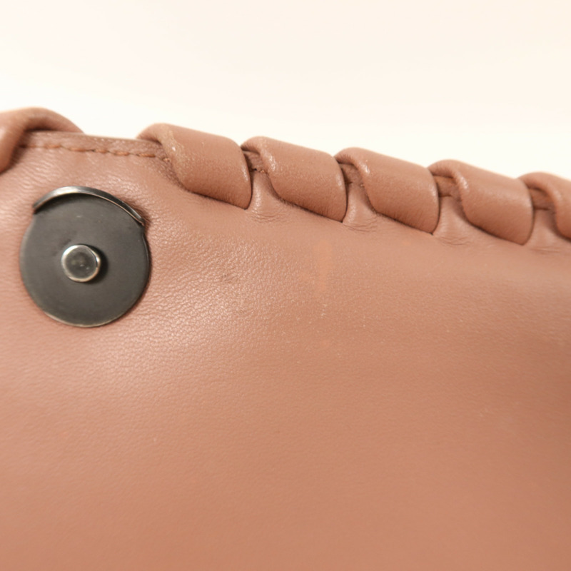 BOTTEGA VENETA 羊皮皮革Olimpia Intrecciato鏈帶肩背袋-17