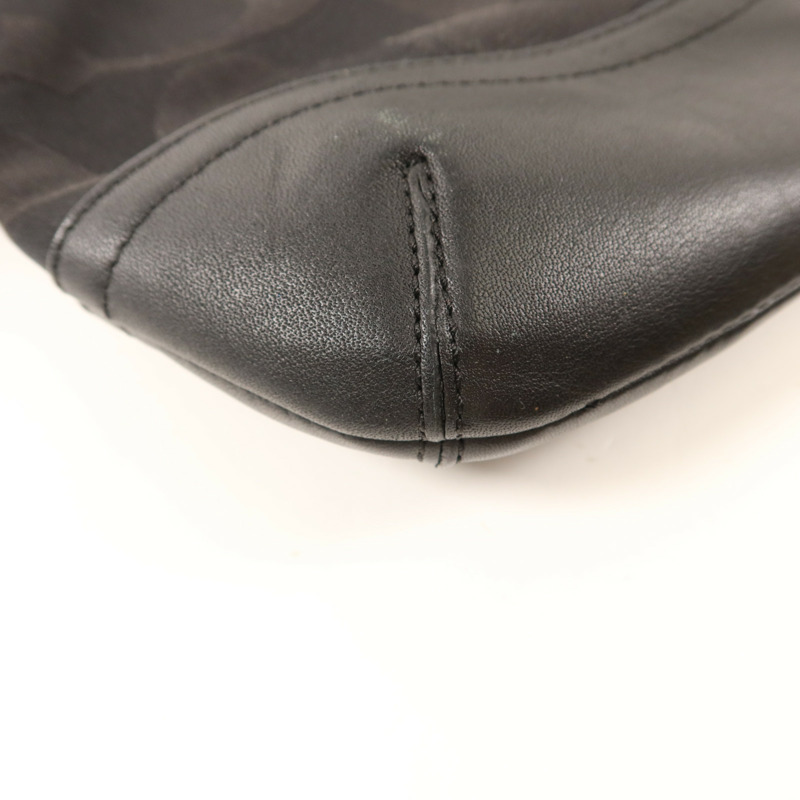 COACH 帆布Signature Optic Chain銀扣肩背袋-9