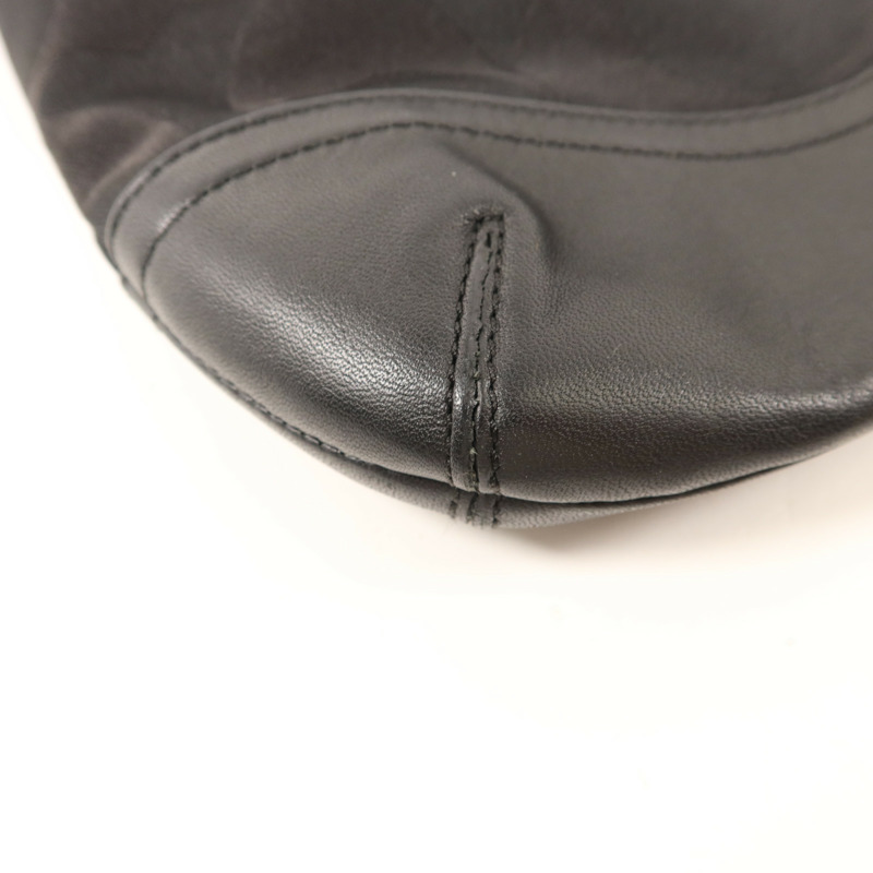 COACH 帆布Signature Optic Chain銀扣肩背袋-11