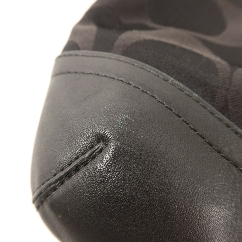 COACH 帆布Signature Optic Chain銀扣肩背袋-12