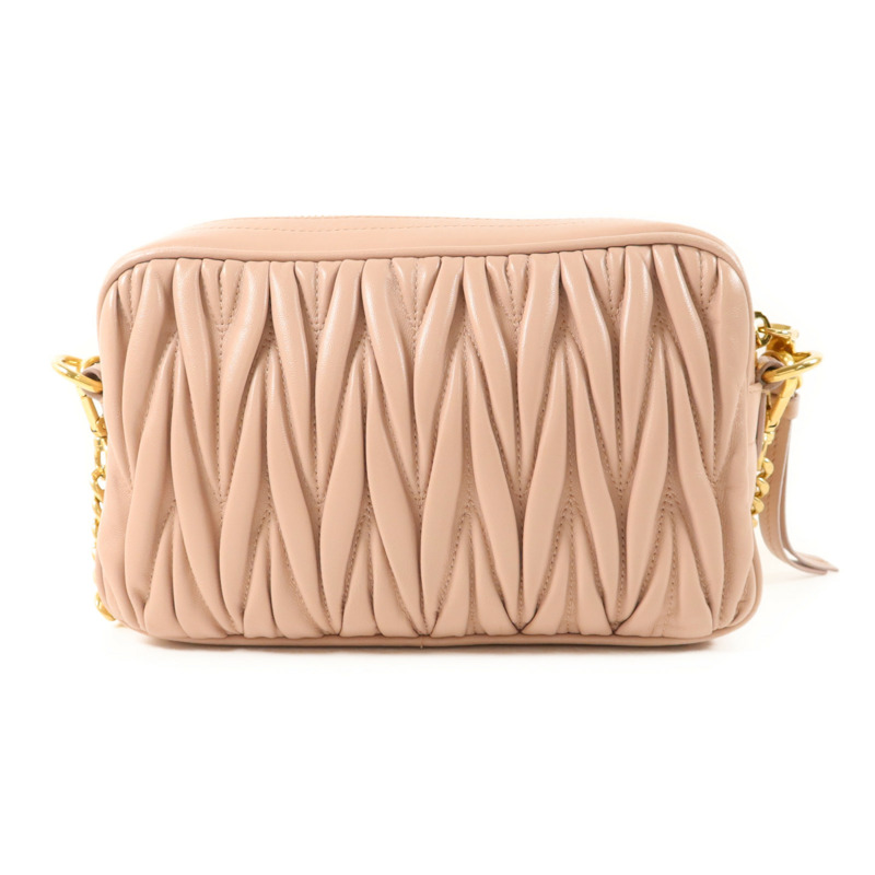 Miu Miu 羊皮皮革Shoulder Bag金扣鏈帶肩背袋-1