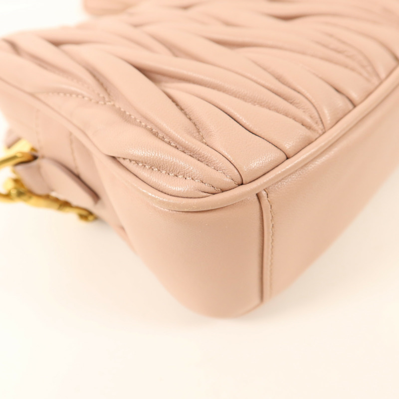 Miu Miu 羊皮皮革Shoulder Bag金扣鏈帶肩背袋-14
