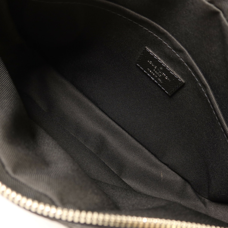 LOUIS VUITTON Monogram Eclipse Taiga Outdoor Messenger銀扣肩背袋-4