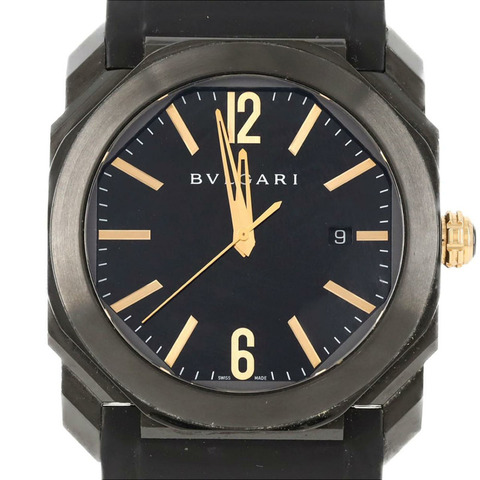 寶格麗 Octo Ultranero DLC BGO41S BGO41BBSVD 不鏽鋼自動腕錶