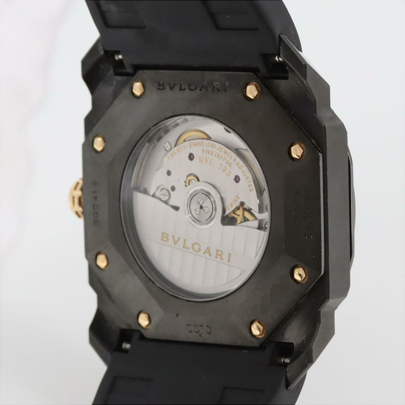 寶格麗 Octo Ultranero DLC BGO41S BGO41BBSVD 不鏽鋼自動腕錶-5