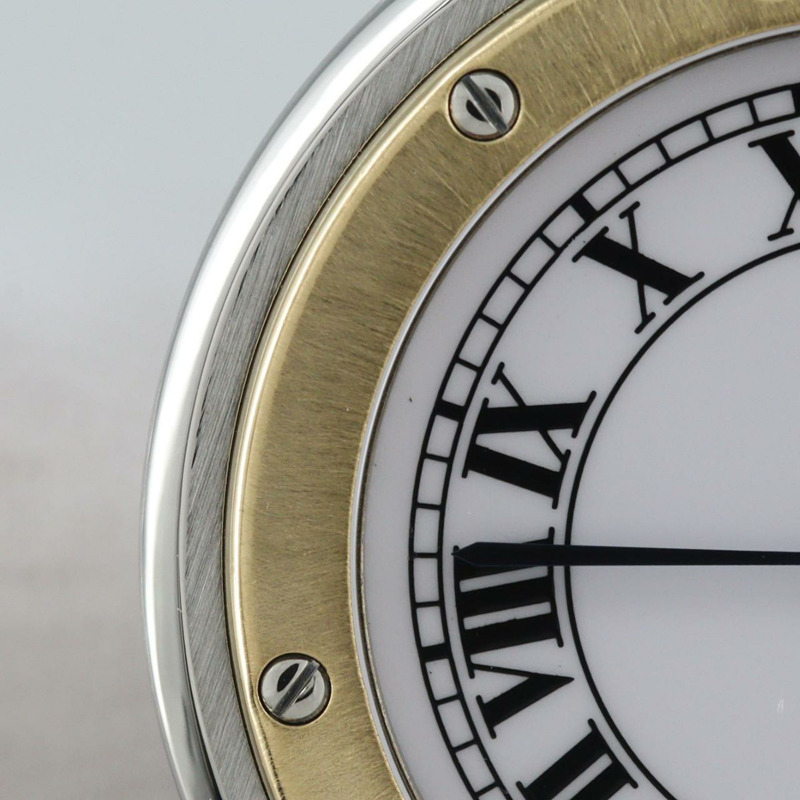 卡地亞 Santos Vendome Aoyama LM YG 組合 83038288 SSxYG 石英腕錶-7