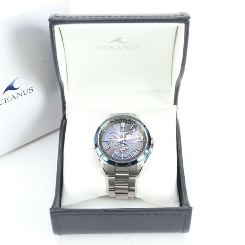 卡西歐 Oceanus OCWG1100TG-1AJF 男士模擬手錶（黑色、藍色、銀色、鈦色）-1