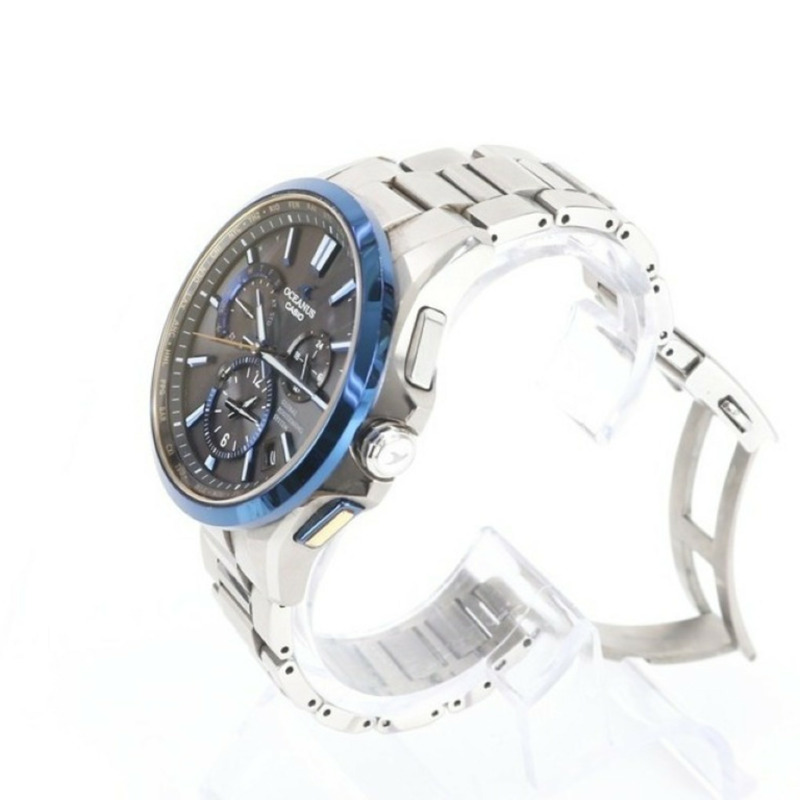 卡西歐 Oceanus OCWG1100TG-1AJF 男士模擬手錶（黑色、藍色、銀色、鈦色）-2