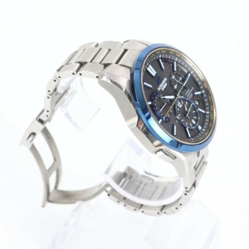 卡西歐 Oceanus OCWG1100TG-1AJF 男士模擬手錶（黑色、藍色、銀色、鈦色）-3
