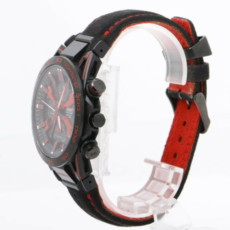 卡西歐 Edifice Sospensione Honda Racing 紅色版 EQB2000HR1AJR 黑色不鏽鋼男錶-1