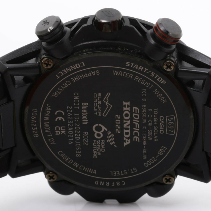 卡西歐 Edifice Sospensione Honda Racing 紅色版 EQB2000HR1AJR 黑色不鏽鋼男錶-3