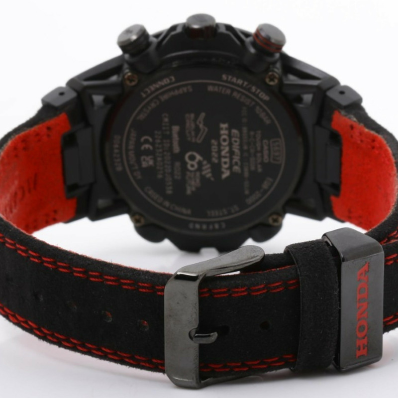 卡西歐 Edifice Sospensione Honda Racing 紅色版 EQB2000HR1AJR 黑色不鏽鋼男錶-4