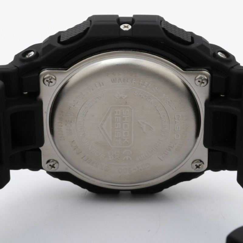 卡西歐 G-SHOCK GLIDE GBX100 系列 GBX100NS1JF 黑色樹脂/不鏽鋼男士數位手錶-3