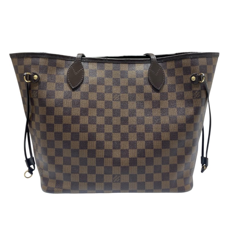 LOUIS VUITTON 路易威登  N41358 NEVERFULL MM 棋盤格托特包 棕色 金釦-2