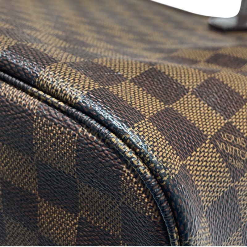 LOUIS VUITTON 路易威登  N41358 NEVERFULL MM 棋盤格托特包 棕色 金釦-8