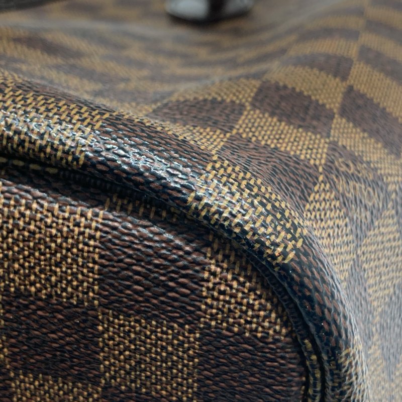 LOUIS VUITTON 路易威登  N41358 NEVERFULL MM 棋盤格托特包 棕色 金釦-10