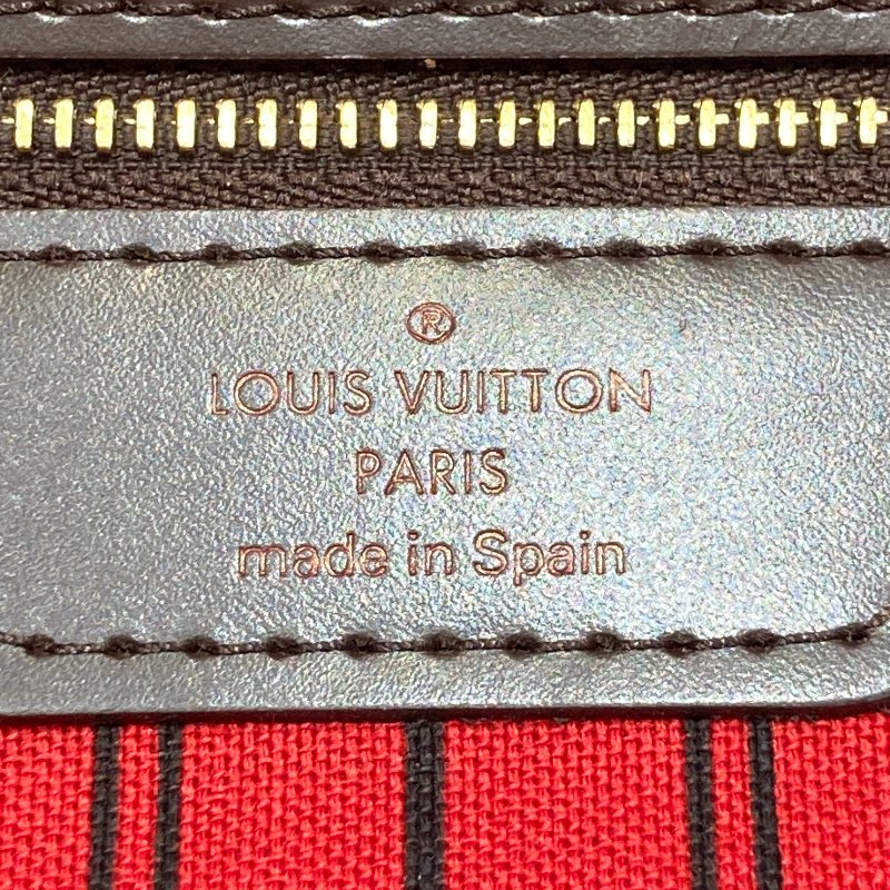 LOUIS VUITTON 路易威登  N41358 NEVERFULL MM 棋盤格托特包 棕色 金釦-14