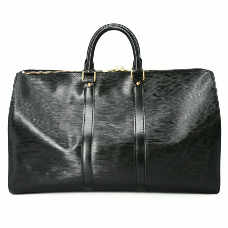 路易威登 Keepall 45 波士頓包，黑色 Epi 皮革，M42972-0