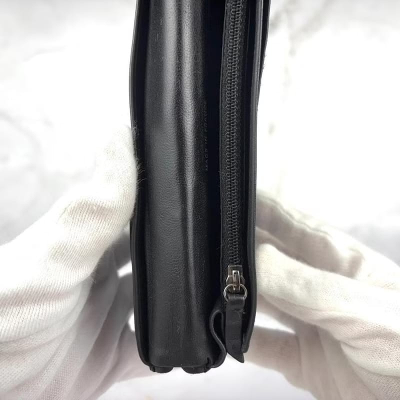 【LA LUNE】中古包 Chanel黑色小羊皮革WOC 斜背包 側背包 單肩包 長夾 錢包 皮夾-8