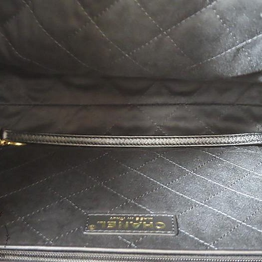 【巴黎站二手名牌專賣店】＊現貨＊CHANEL 香奈兒 真品＊AS3260黑色皮革菱格紋金雙C 22BAG金鏈兩用斜背包(小)-4