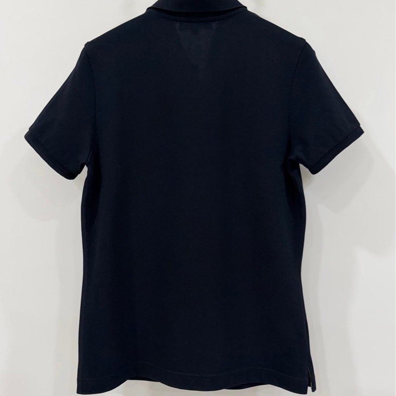 BURBERRY 倫敦 黑色經典格紋戰馬POLO衫-2