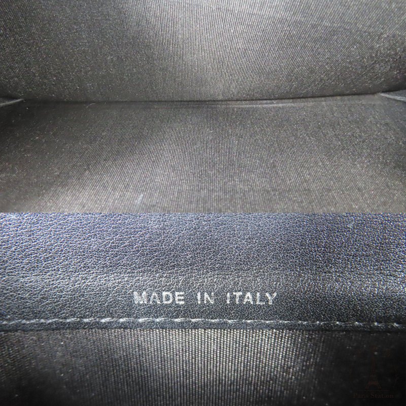 【巴黎站二手名牌專賣店】＊現貨＊CHANEL香奈兒真品＊黑色皮革大雙C雙面釦式長夾-4