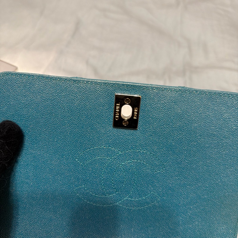 Chanel Small Chevron Caviar Statement Flap-3