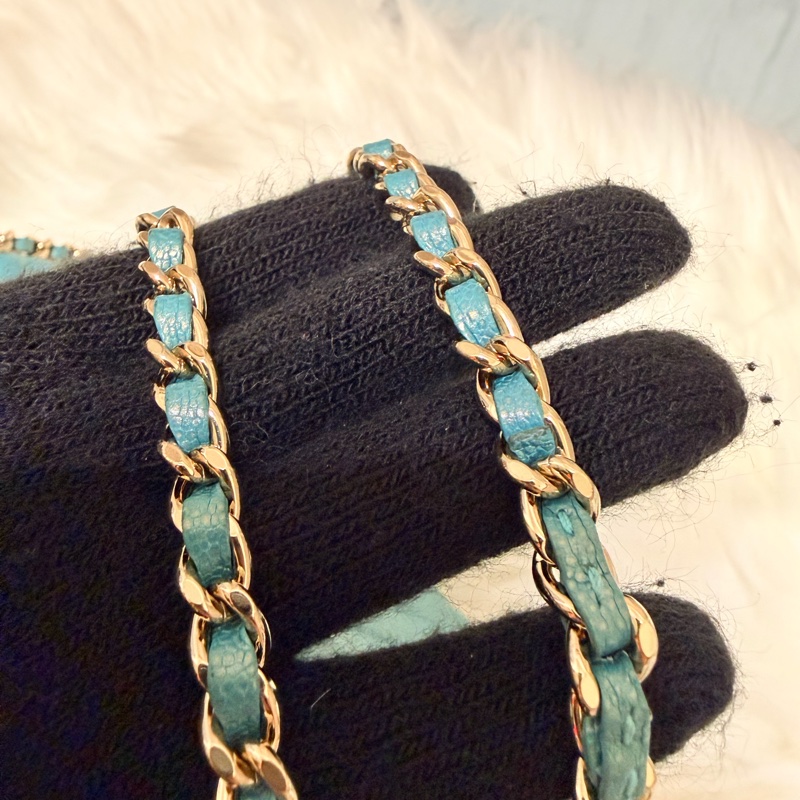 Chanel Small Chevron Caviar Statement Flap-14