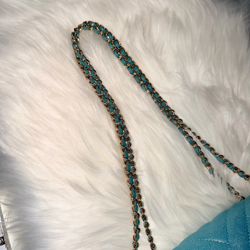 Chanel Small Chevron Caviar Statement Flap-17