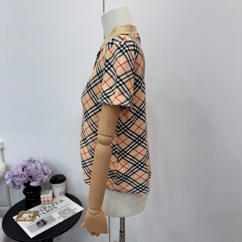 Burberry 經典格紋短袖 Polo 衫-1