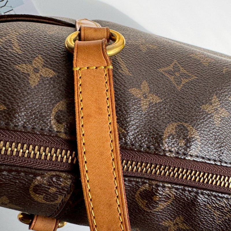 🩷容量超大 LV 經典花紋雙口袋肩背包-4