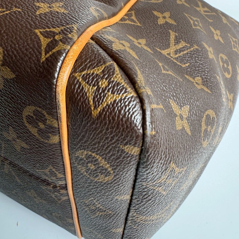 🩷容量超大 LV 經典花紋雙口袋肩背包-11