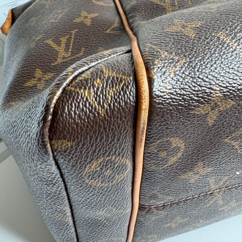 🩷容量超大 LV 經典花紋雙口袋肩背包-12