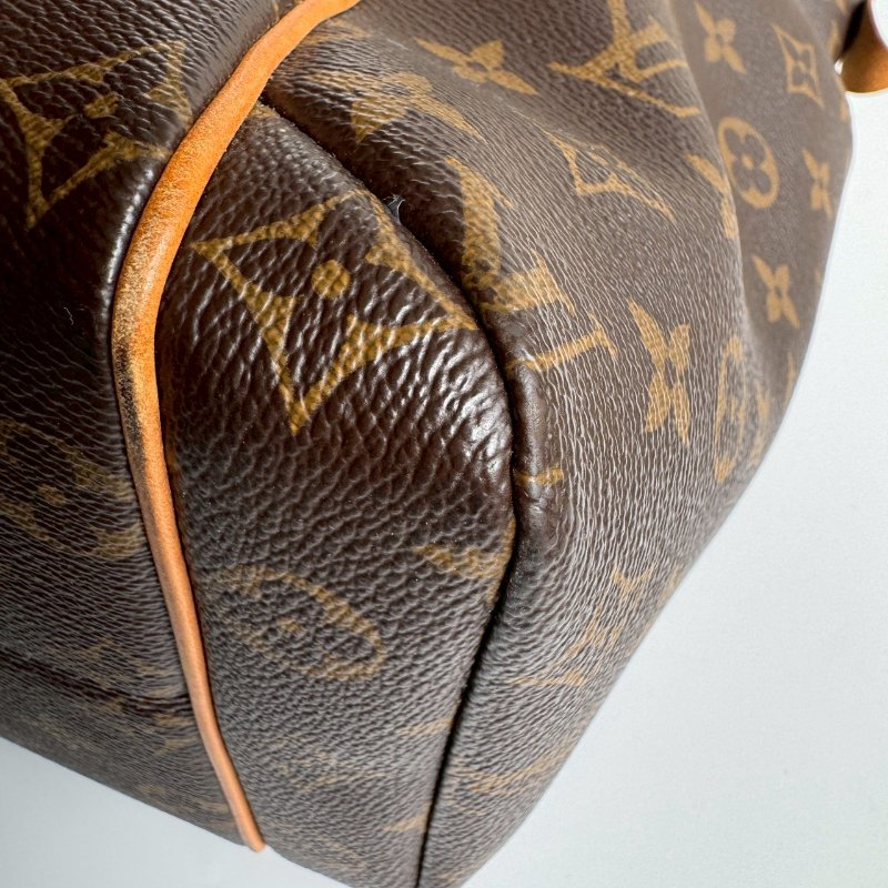 🩷容量超大 LV 經典花紋雙口袋肩背包-13