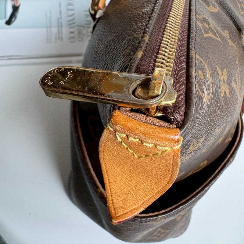 🩷容量超大 LV 經典花紋雙口袋肩背包-14