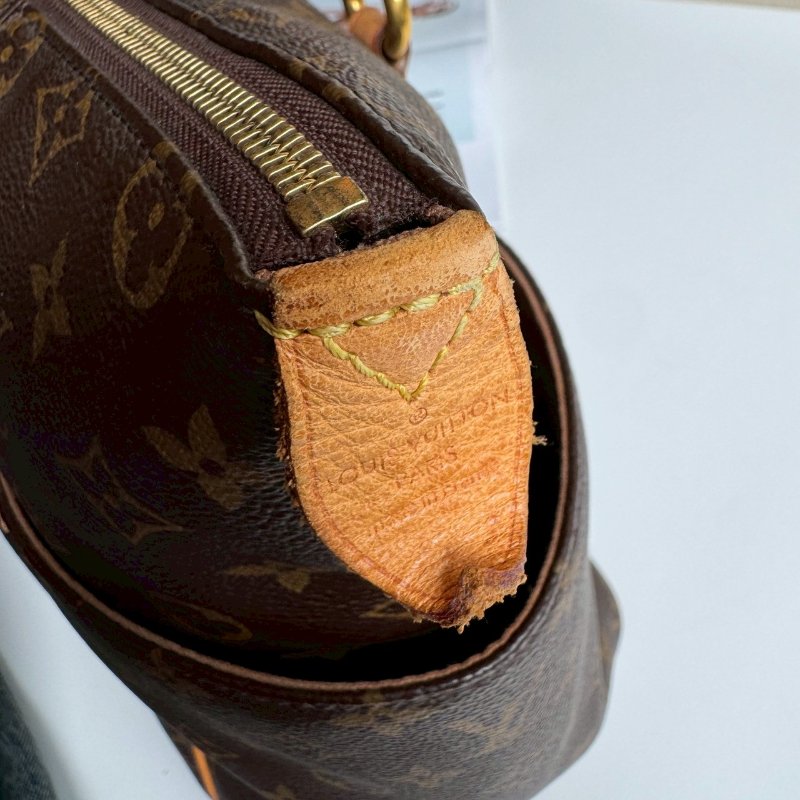 🩷容量超大 LV 經典花紋雙口袋肩背包-15