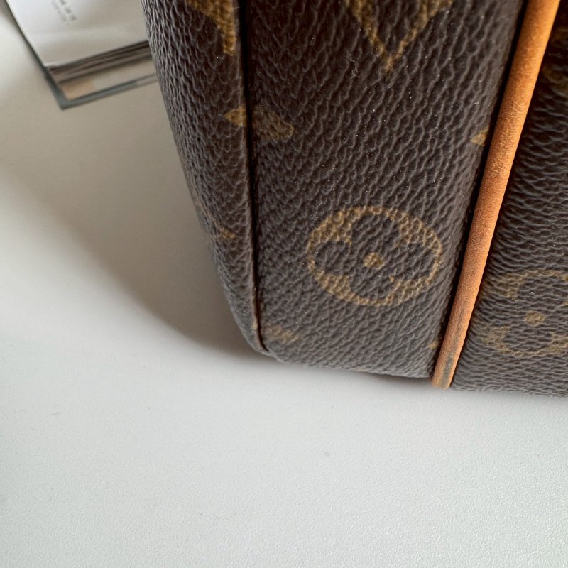 🩷容量超大 LV 經典花紋雙口袋肩背包-18