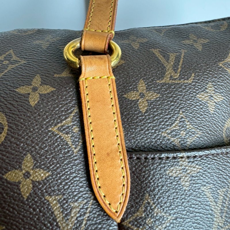 🩷容量超大 LV 經典花紋雙口袋肩背包-20