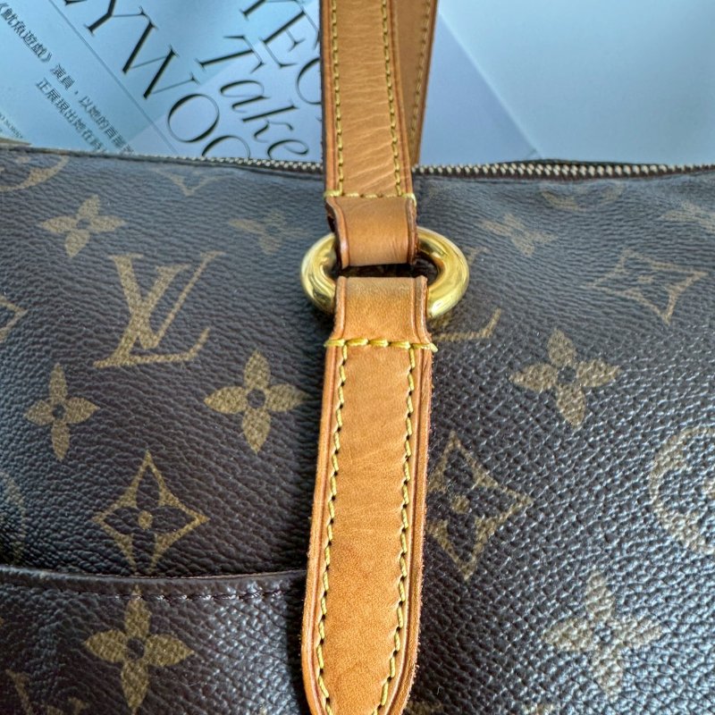 🩷容量超大 LV 經典花紋雙口袋肩背包-21