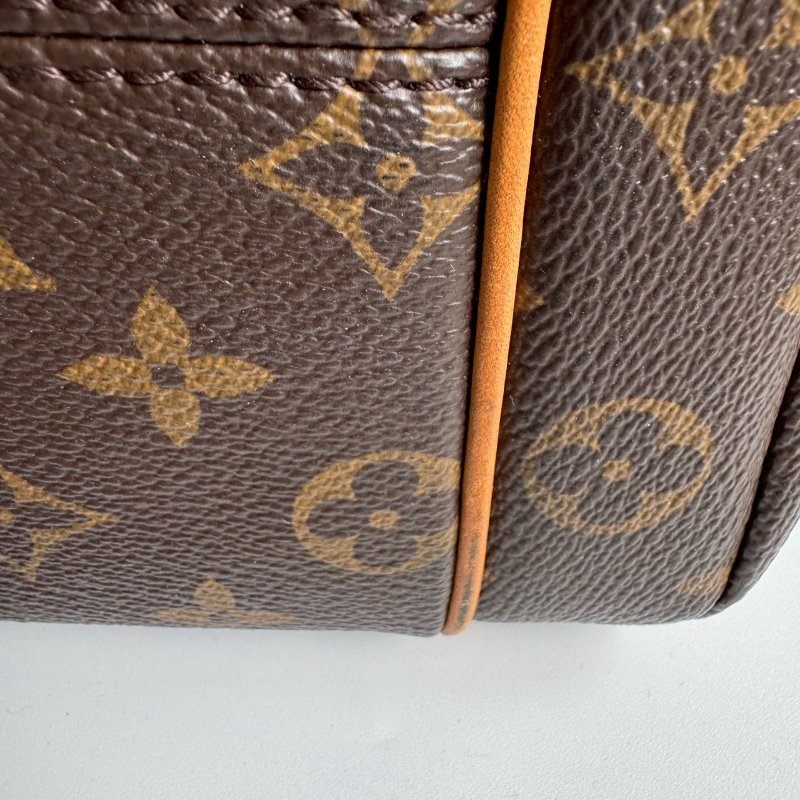 🩷容量超大 LV 經典花紋雙口袋肩背包-24