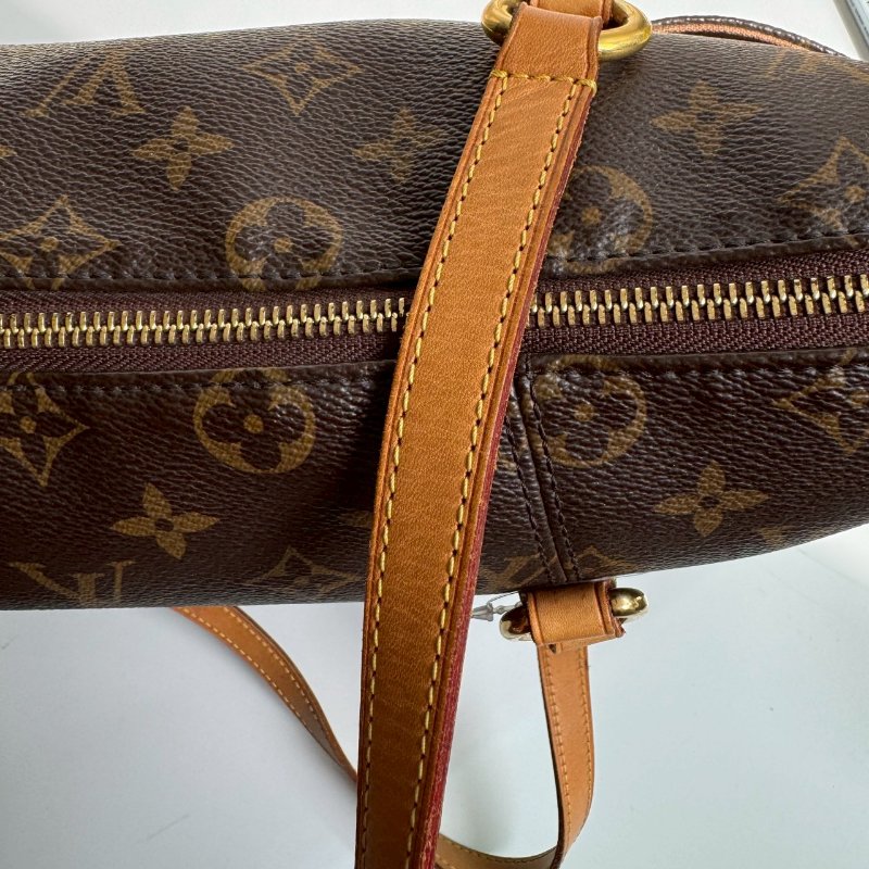 🩷容量超大 LV 經典花紋雙口袋肩背包-32