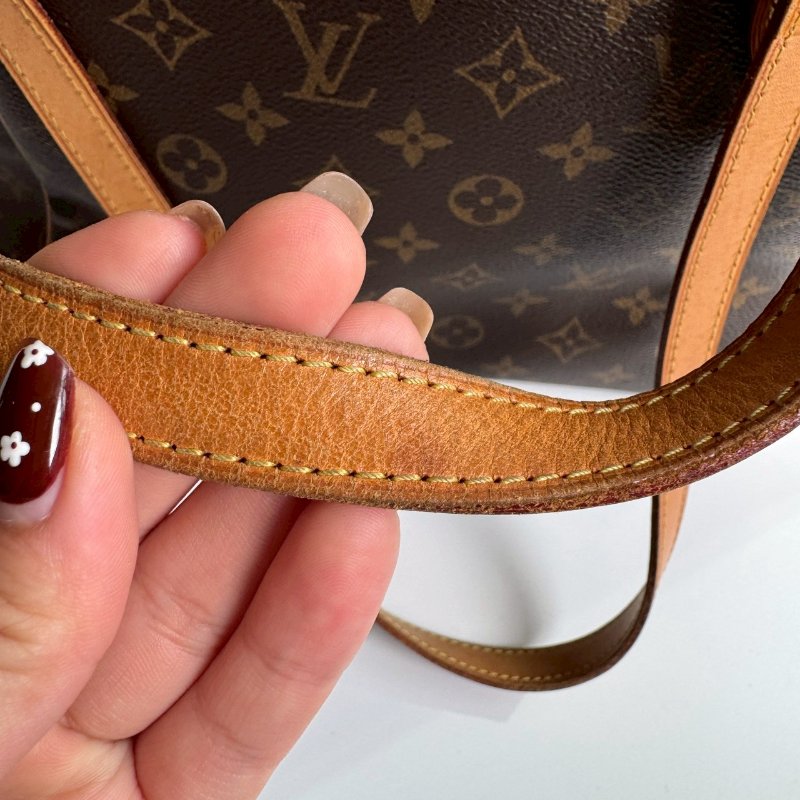 🩷容量超大 LV 經典花紋雙口袋肩背包-33