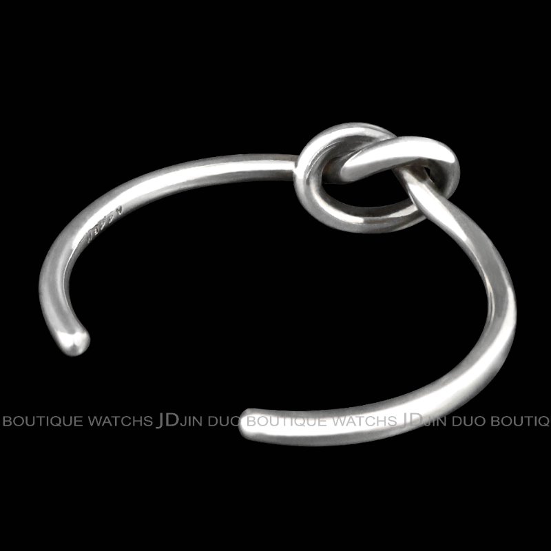 金鐸精品~C789 GEORG JENSEN喬治傑生LOVE KNOT永結同心925純銀手環-2