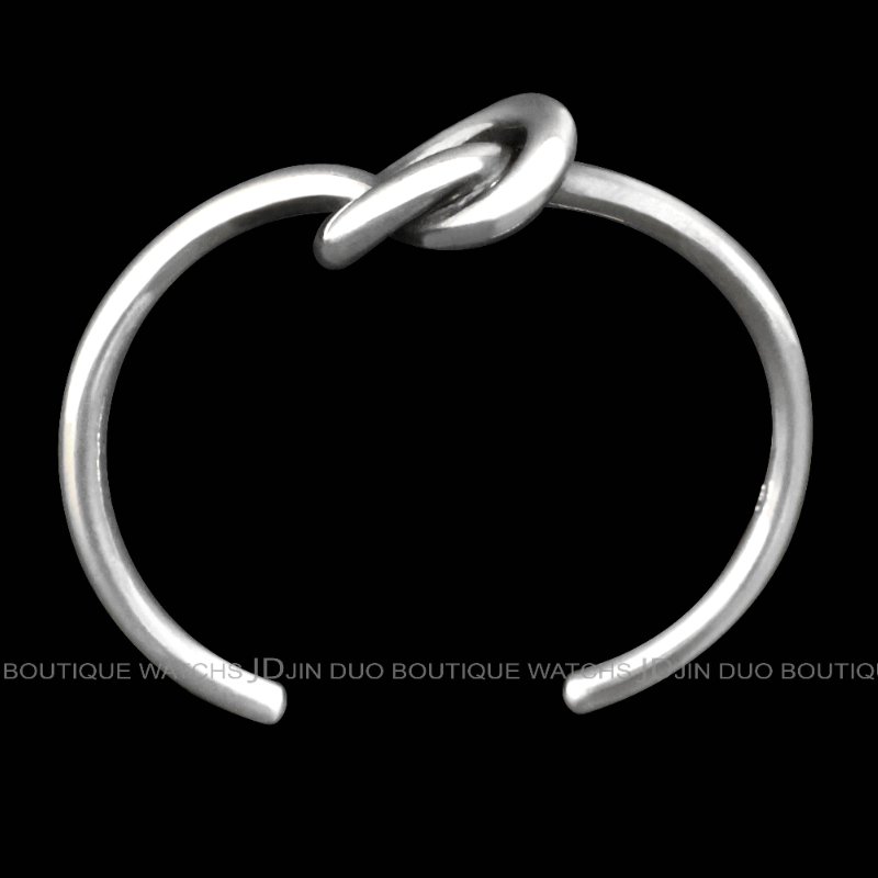 金鐸精品~C789 GEORG JENSEN喬治傑生LOVE KNOT永結同心925純銀手環-3