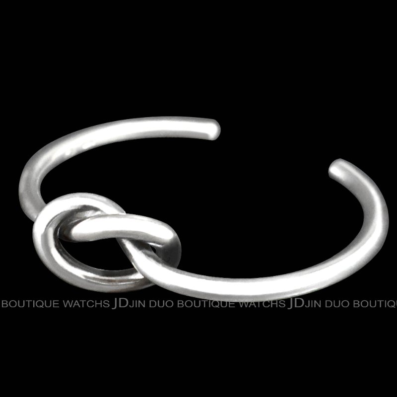 金鐸精品~C789 GEORG JENSEN喬治傑生LOVE KNOT永結同心925純銀手環-7