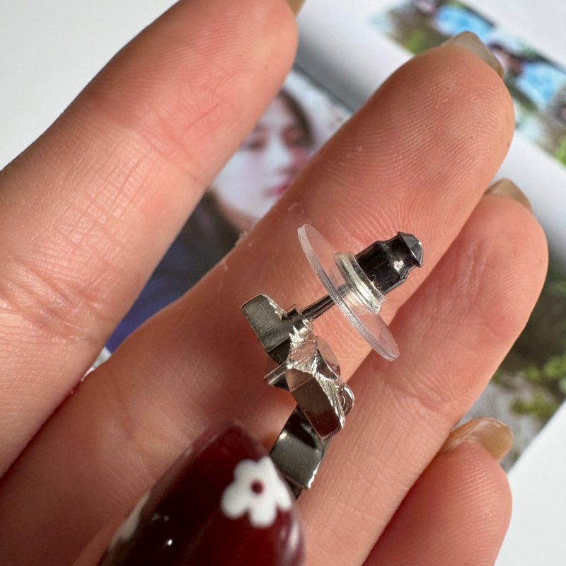 🎊99成新商品🎊Chanel 銀色星星數字耳環-7