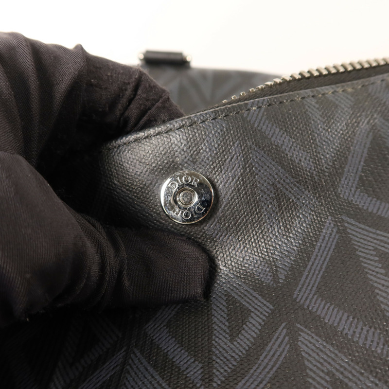 Dior 塗層帆布Lingot 50銀扣手挽肩背兩用袋-8