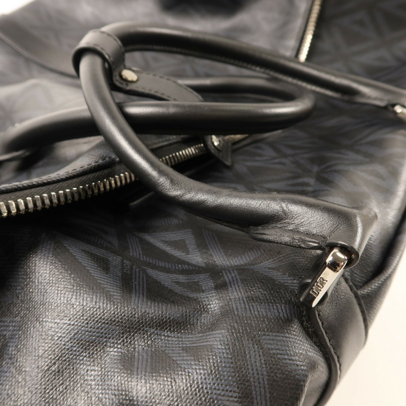 Dior 塗層帆布Lingot 50銀扣手挽肩背兩用袋-17